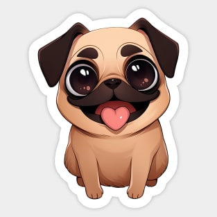 Cute Pug Sticker